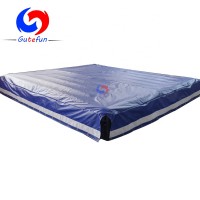 GUTEFUN 100% customized 4.22m*3.6m large non-slip inflatable water floating mat for sale