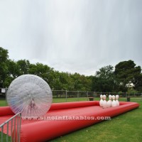 New design jumbo inflatable human ball game set with zorb ball and race track made in China inflatable factory